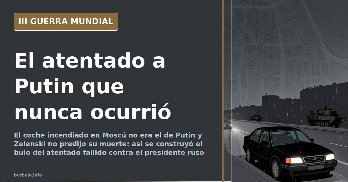 El coche que no era de Putin y el bulo del atentado en Moscú