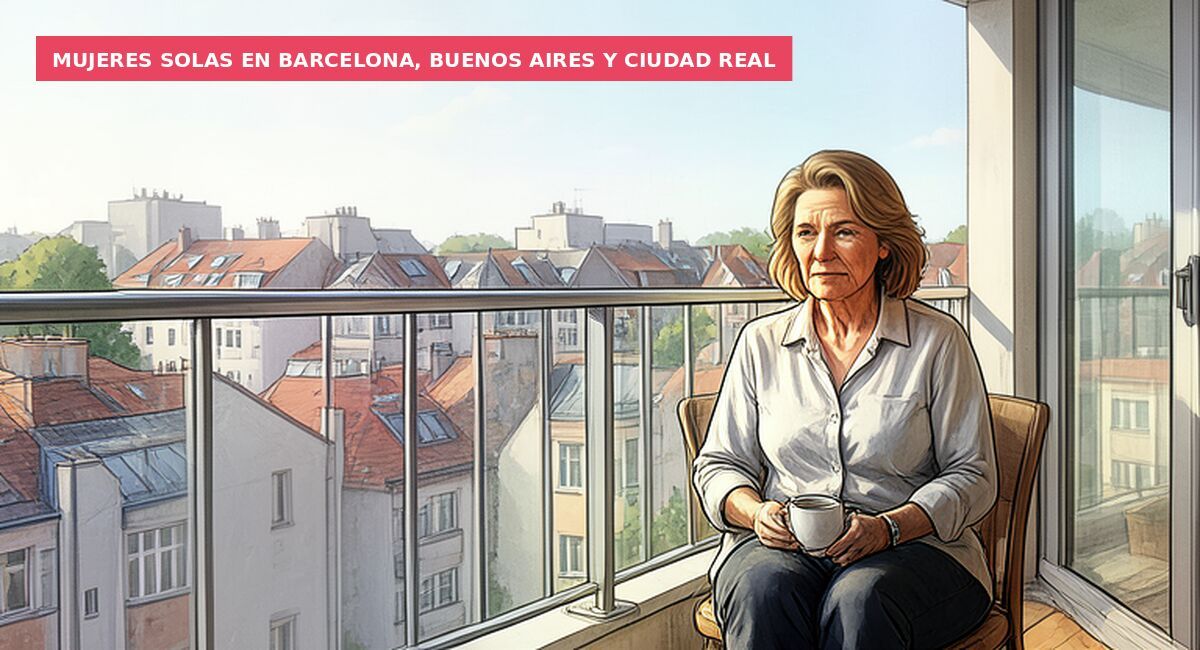 Mujeres solas en Barcelona, Buenos Aires y Ciudad Real