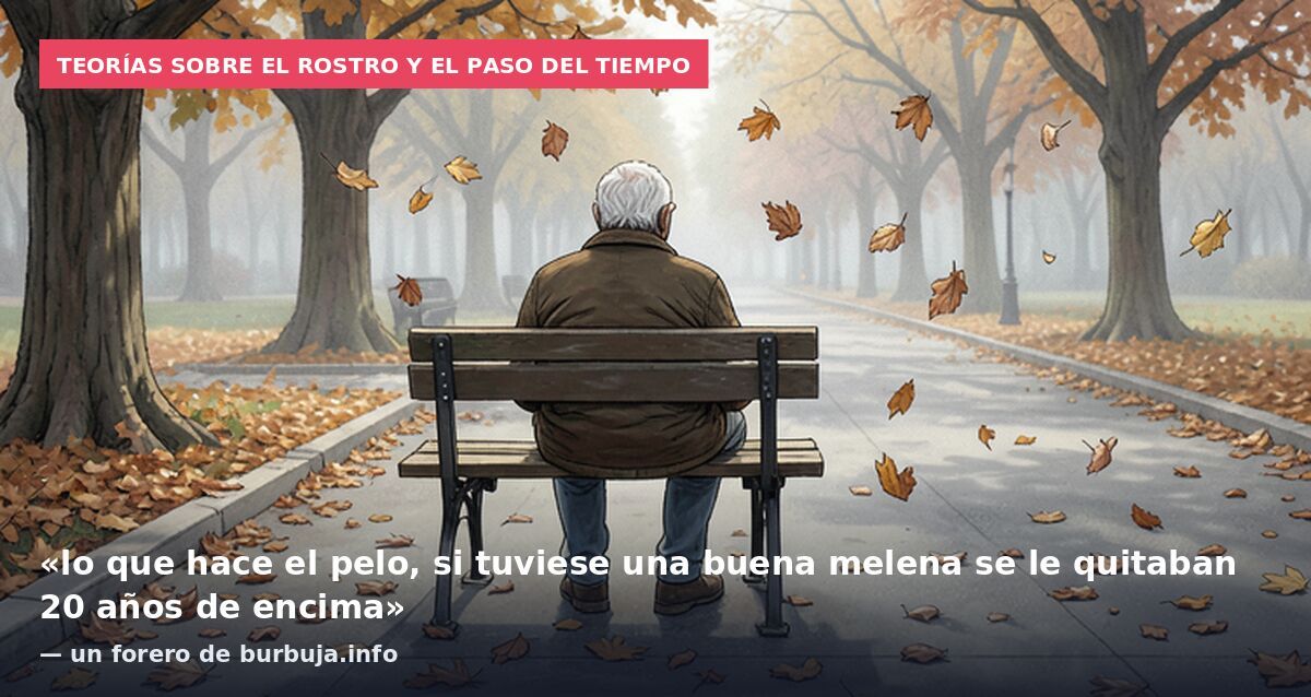 Teorías sobre el rostro y el paso del tiempo: «lo que hace el pelo, si tuviese una buena melena se le quitaban 20 años de encima» — un forero de burbuja.info