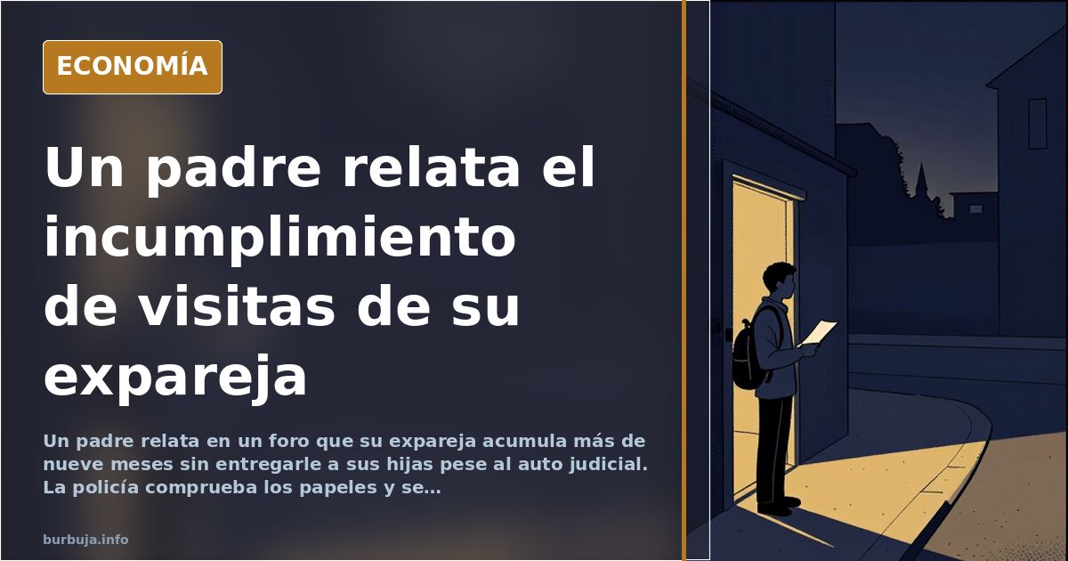 Un padre denuncia que su expareja incumple las visitas desde hace nueve meses