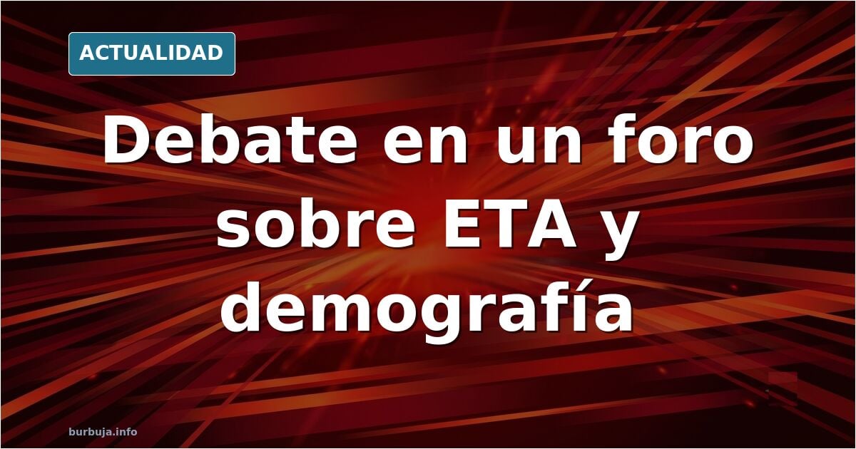 Vista de una calle de una ciudad vasca con viandantes de espaldas y carteles institucionales en euskera y castellano
