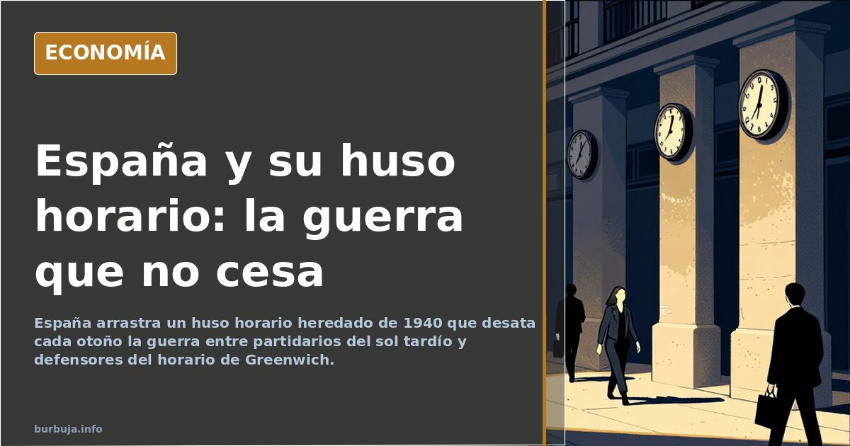 El huso horario español reabre la guerra entre verano e invierno