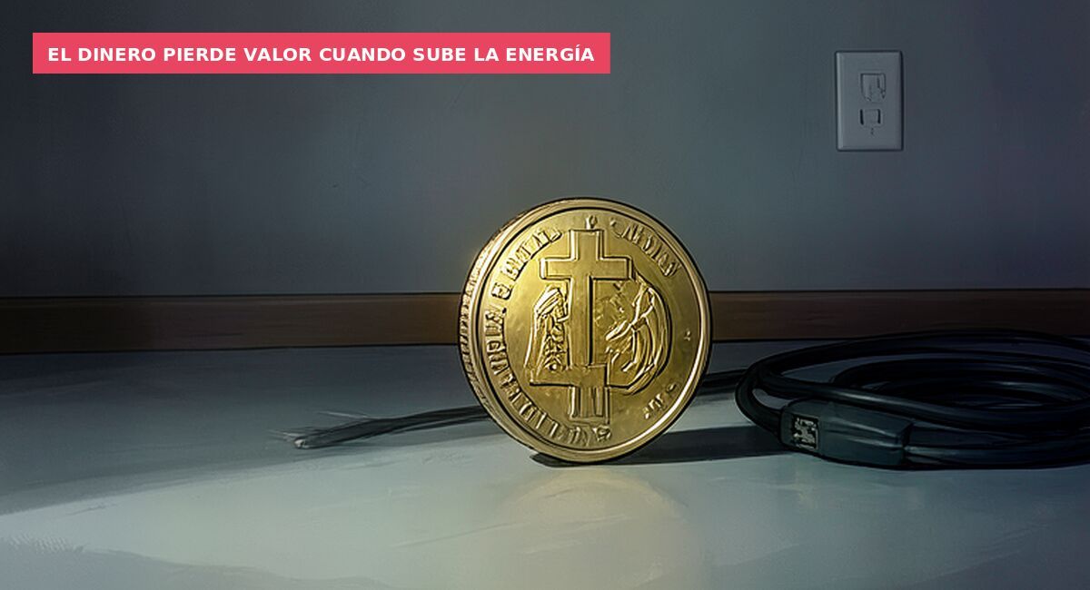 El dinero pierde valor cuando sube la energía