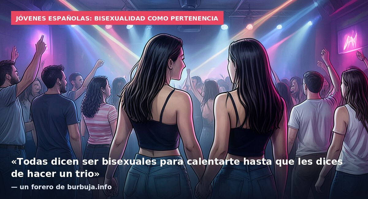 Jóvenes españolas: bisexualidad como pertenencia: «Todas dicen ser bisexuales para calentarte hasta que les dices de hacer un trio» — un forero de burbuja.info