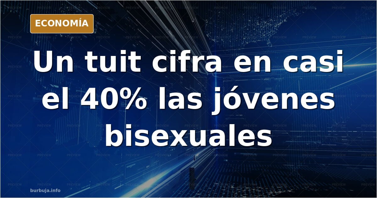 Ilustración editorial de siluetas femeninas frente a un gráfico de barras que muestra el porcentaje de bisexualidad declarada