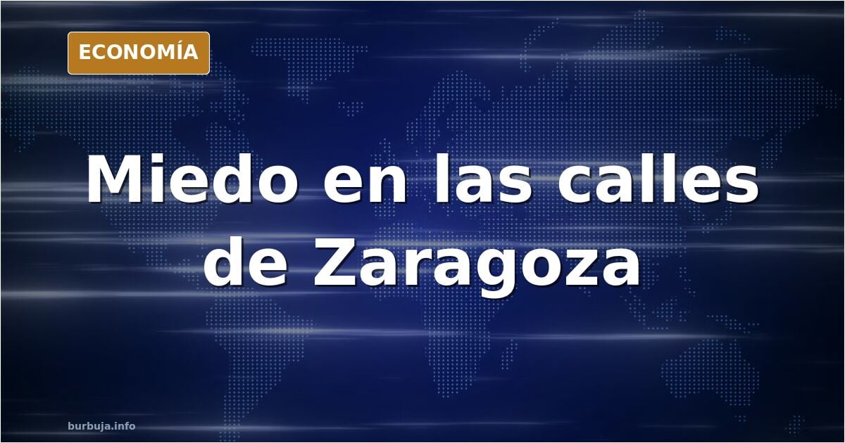 Ilustración editorial de una calle urbana con una mujer caminando sola y un grupo de figuras masculinas al fondo, en tonos az