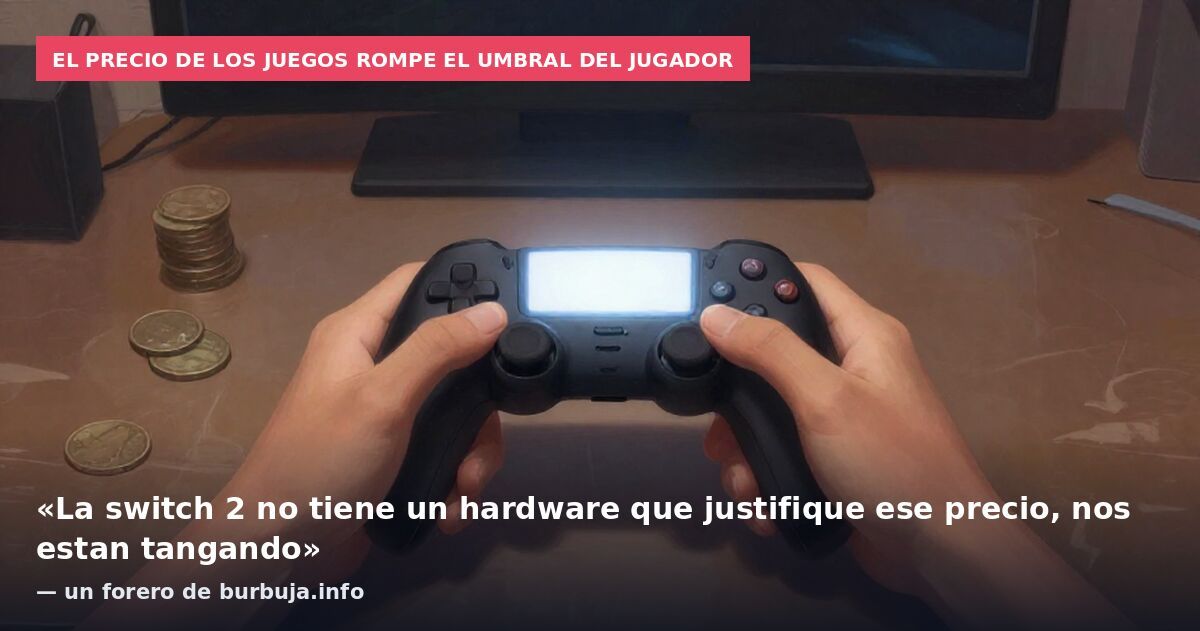 El precio de los juegos rompe el umbral del jugador: «La switch 2 no tiene un hardware que justifique ese precio, nos estan tangando» — un forero de burbuja.info