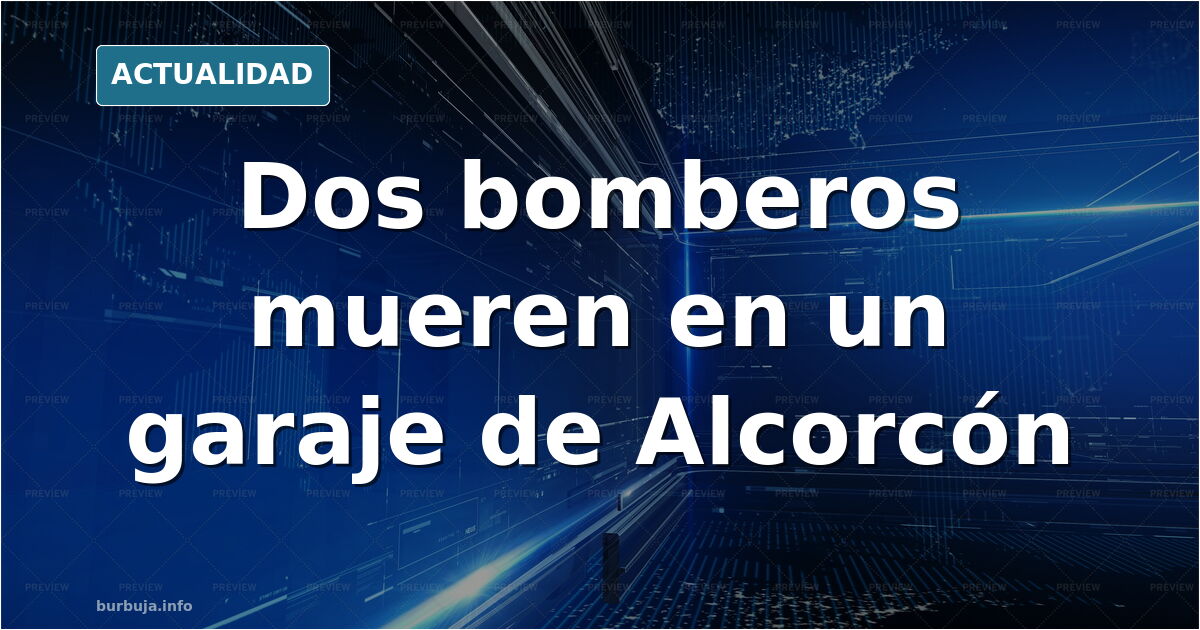 Fachada de un edificio de viviendas con garaje subterráneo y humo saliendo de la rampa de acceso en Alcorcón