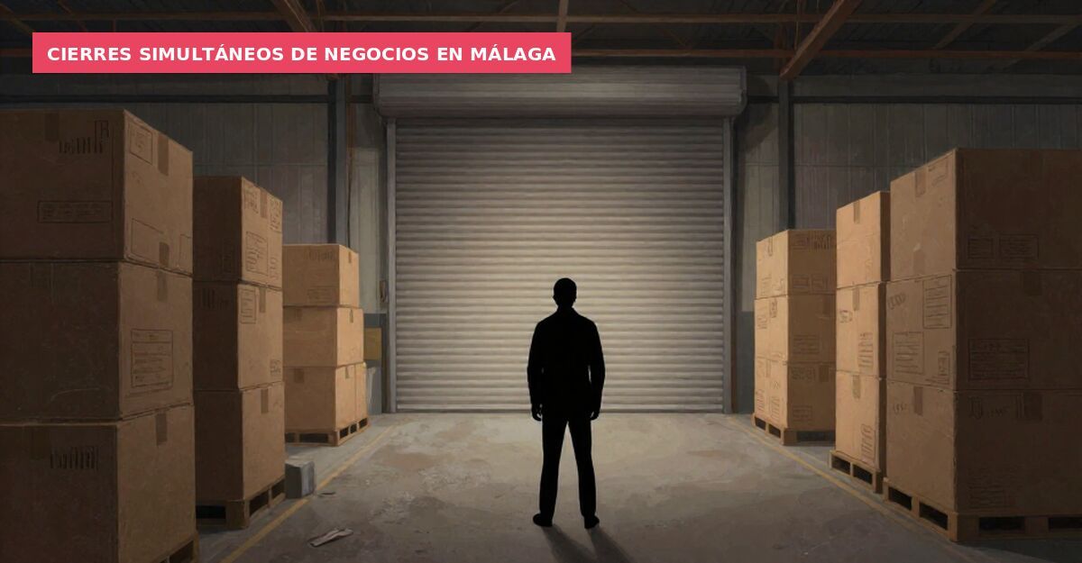 Cierres simultáneos de negocios en Málaga