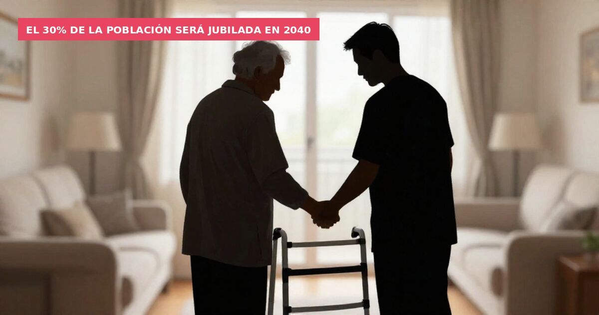 El 30% de la población será jubilada en 2040