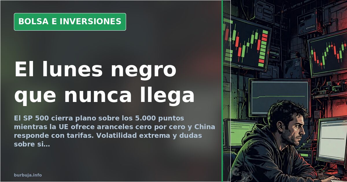 El lunes negro que nunca llega: crónica de un desplome anunciado