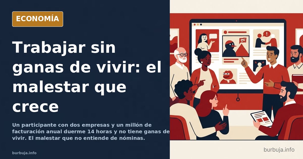 Ilustración editorial de una figura humana solitaria frente a una ciudad vacía, símbolo del malestar y la falta de ganas de v