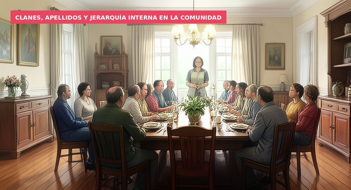 Clanes, apellidos y jerarquía interna en la comunidad