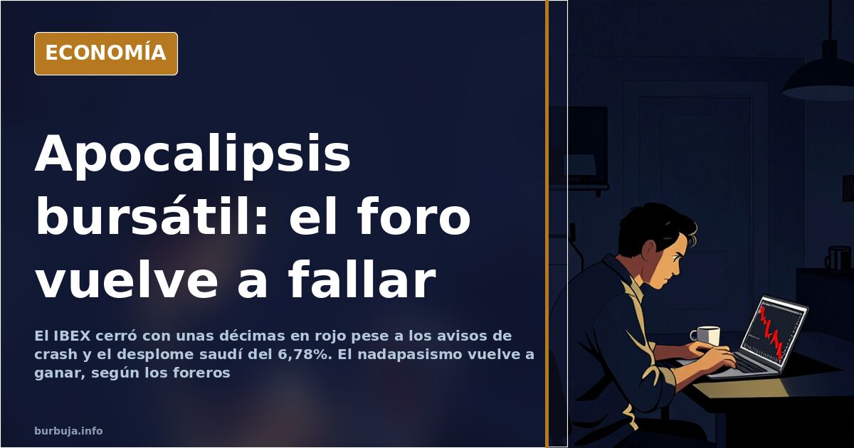 El foro anticipa un lunes negro que no llega