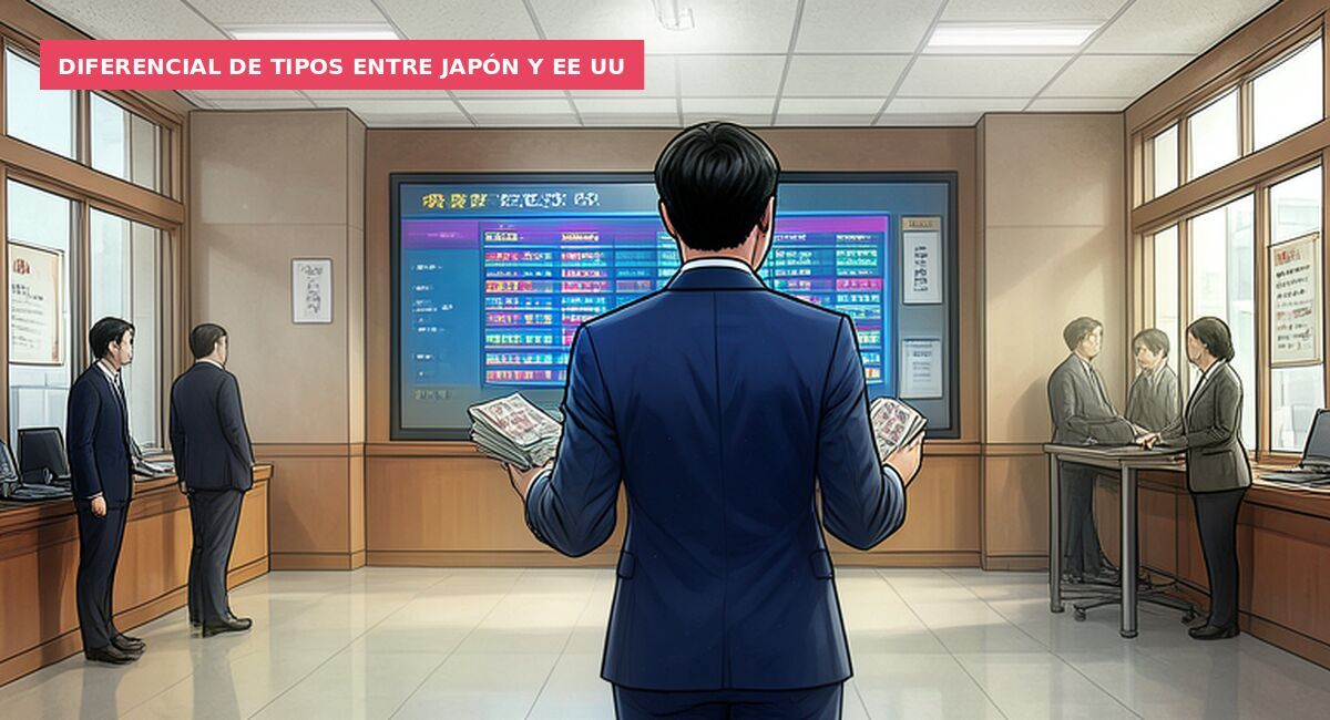 Diferencial de tipos entre Japón y EE UU