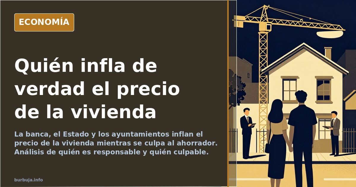 Vivienda: el pulso entre banca, Estado y ayuntamientos por el precio