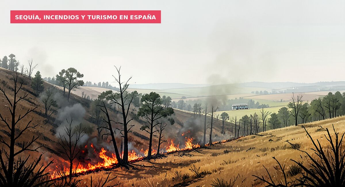 Sequía, incendios y turismo en España