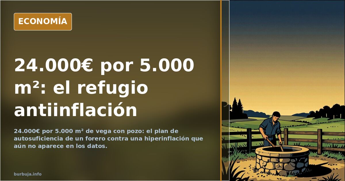 Comprar una finca rústica para plantar cara a la hiperinflación