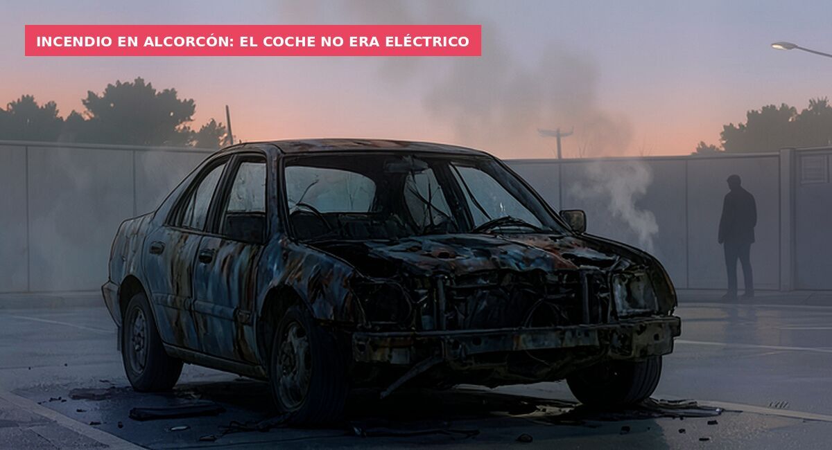 Incendio en Alcorcón: el coche no era eléctrico