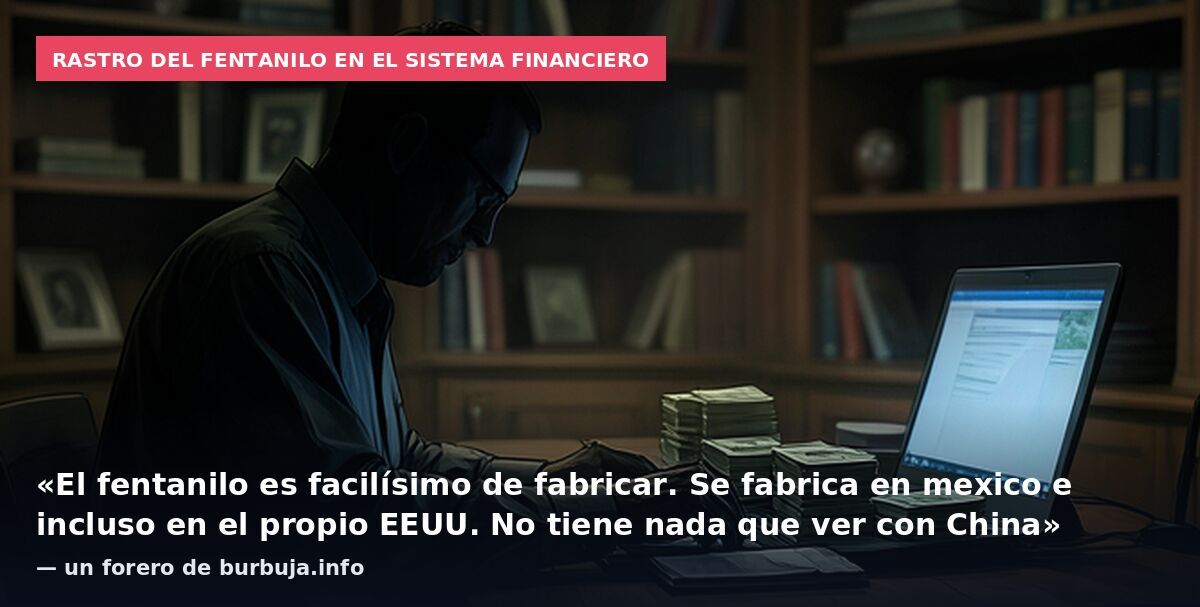Rastro del fentanilo en el sistema financiero: «El fentanilo es facilísimo de fabricar. Se fabrica en mexico e incluso en el propio EEUU. No tiene nada que ver con China» — un forero de burbuja.info