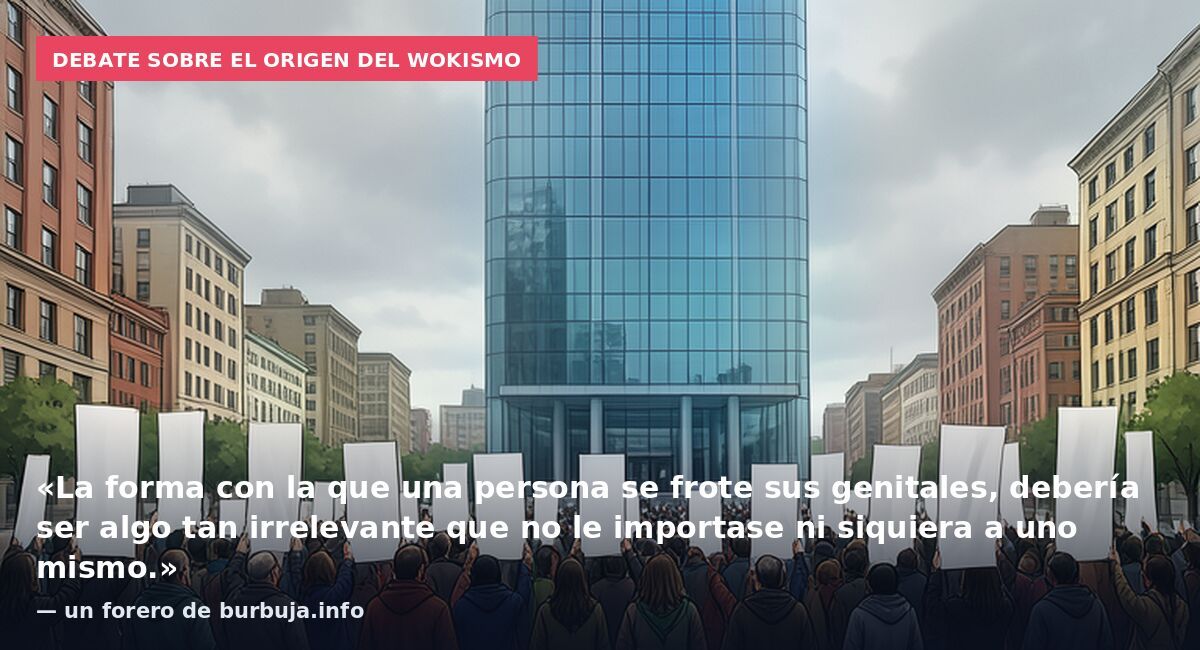 Debate sobre el origen del wokismo: «La forma con la que una persona se frote sus genitales, debería ser algo tan irrelevante que no le importase ni siquiera a uno mismo.» — un forero de burbuja.info