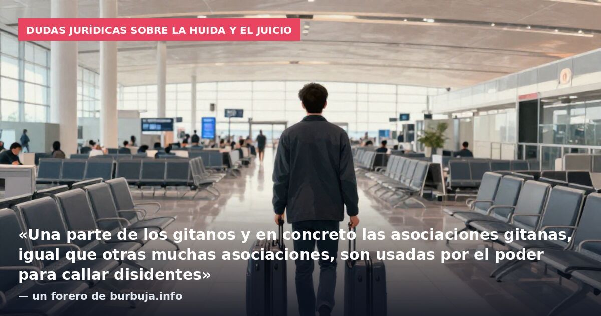 Dudas jurídicas sobre la huida y el juicio: «Una parte de los gitanos y en concreto las asociaciones gitanas, igual que otras muchas asociaciones, son usadas por el poder para callar disidentes» — un forero de burbuja.info