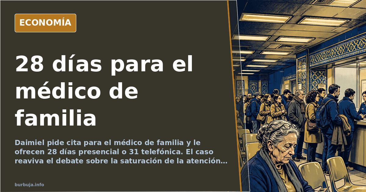 Daimiel pide cita al médico y se la dan para 28 días