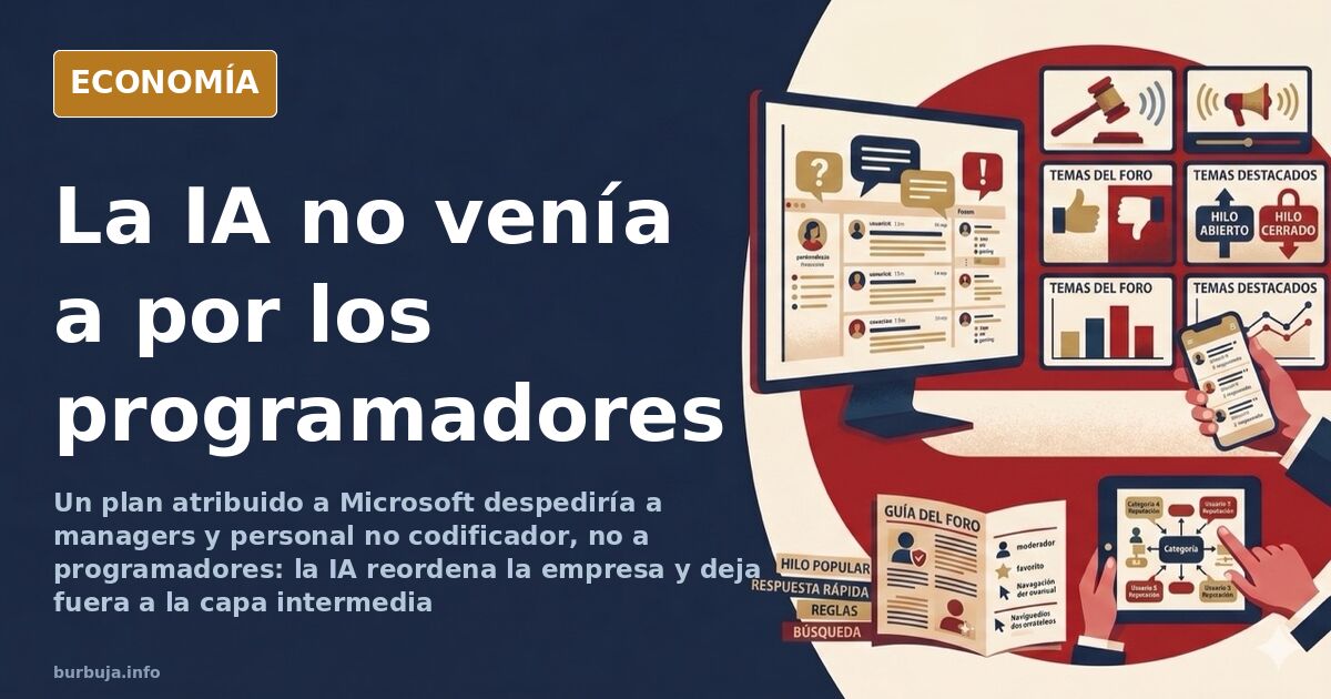 Microsoft despedirá jefecillos y no programadores, según el plan