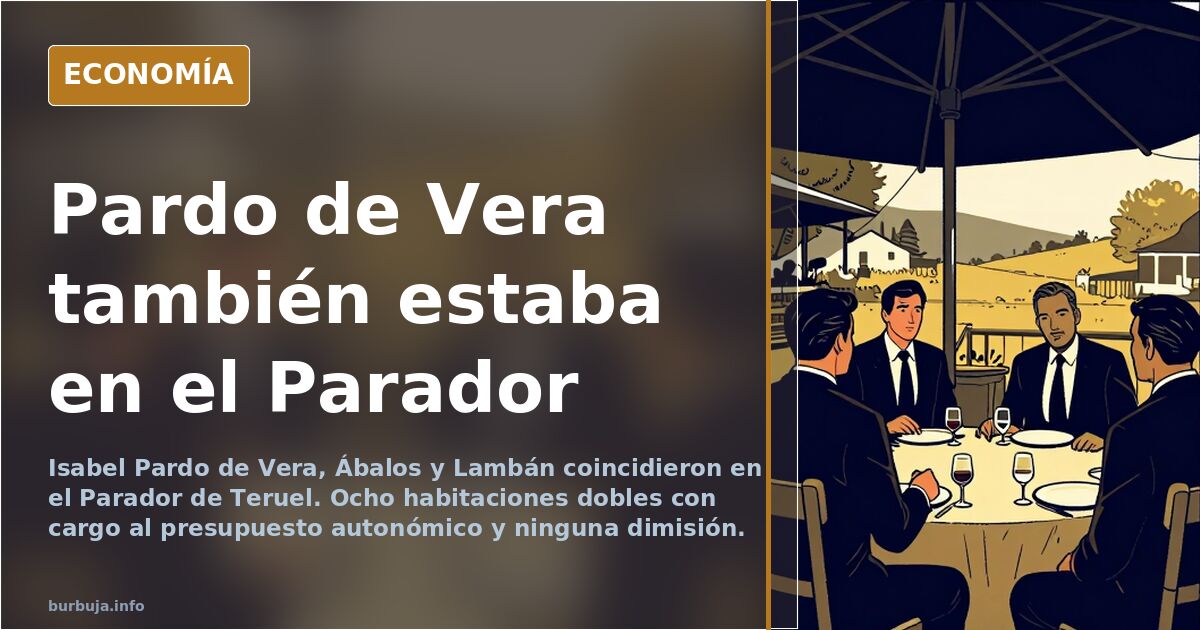 Pardo de Vera, Ábalos y las facturas del Parador de Teruel