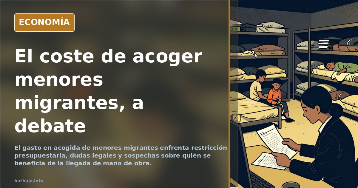 Menores migrantes: el coste real que nadie desglosa