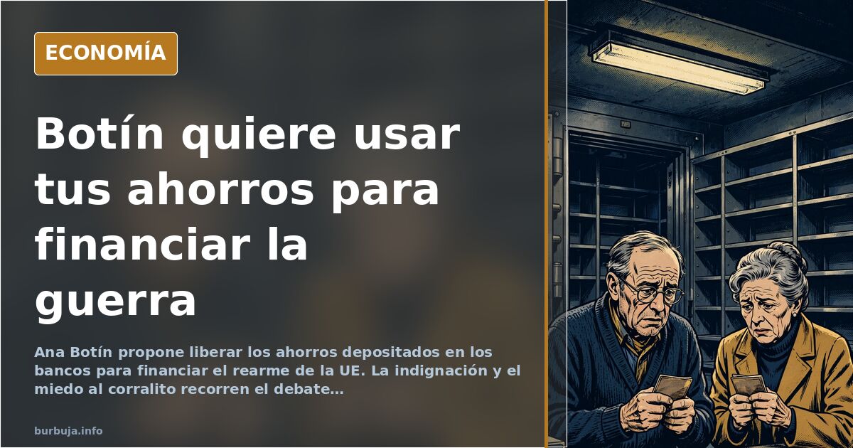 Botín propone movilizar los ahorros de los clientes para financiar la guerra
