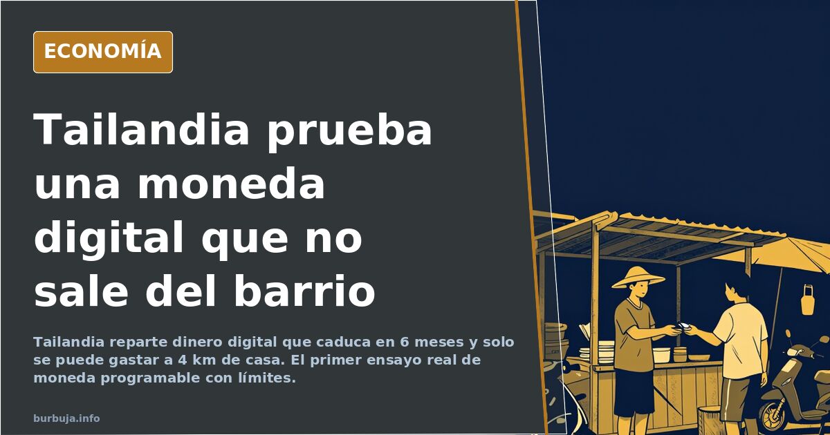 Tailandia limita el uso de su moneda digital a 4 km del domicilio