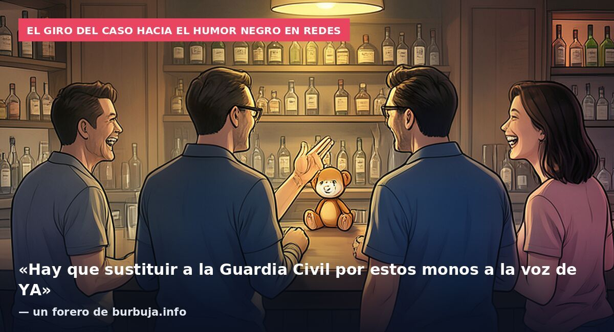 El giro del caso hacia el humor negro en redes: «Hay que sustituir a la Guardia Civil por estos monos a la voz de YA» — un forero de burbuja.info