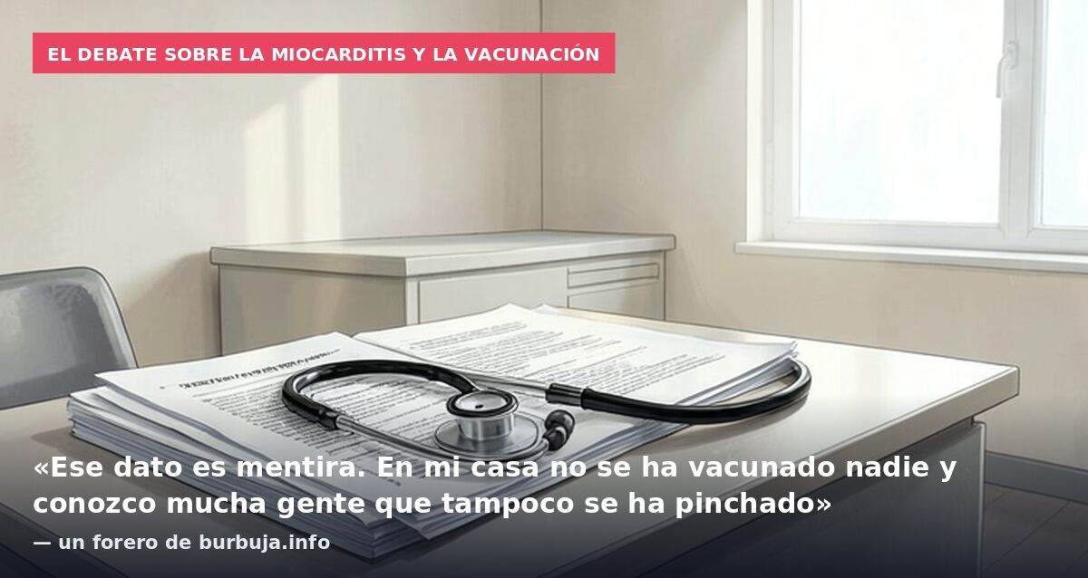 El debate sobre la miocarditis y la vacunación: «Ese dato es mentira. En mi casa no se ha vacunado nadie y conozco mucha gente que tampoco se ha pinchado» — un forero de burbuja.info
