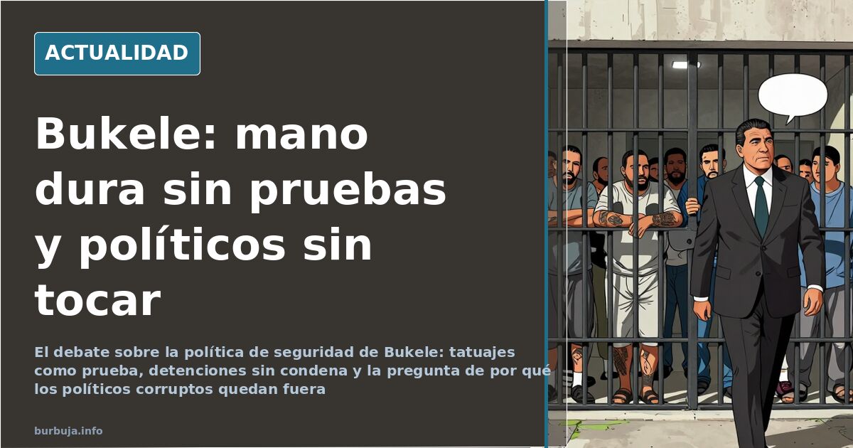Bukele y las maras: leyes de excepción frente a la crítica de abusos