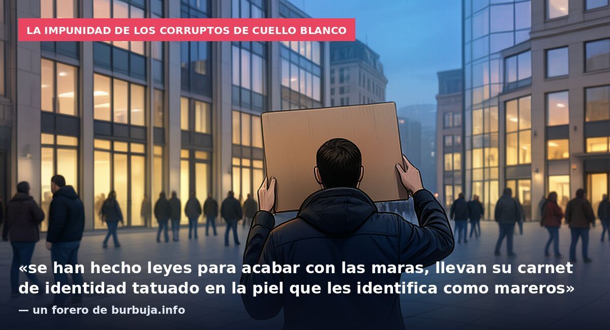 La impunidad de los corruptos de cuello blanco: «se han hecho leyes para acabar con las maras, llevan su carnet de identidad tatuado en la piel que les identifica como mareros» — un forero de burbuja.info