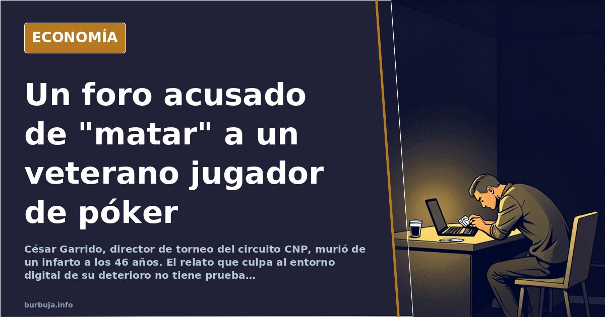 El forero cesard murió de un infarto: el relato del foro que "mata"