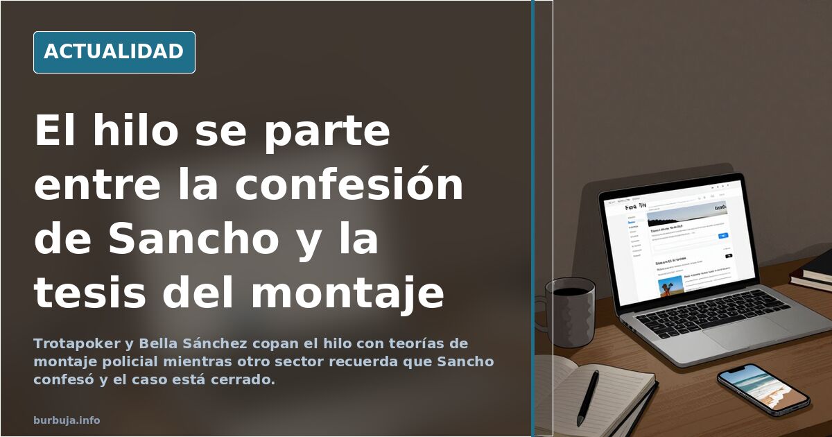El hilo se parte entre la confesión de Sancho y la tesis del montaje