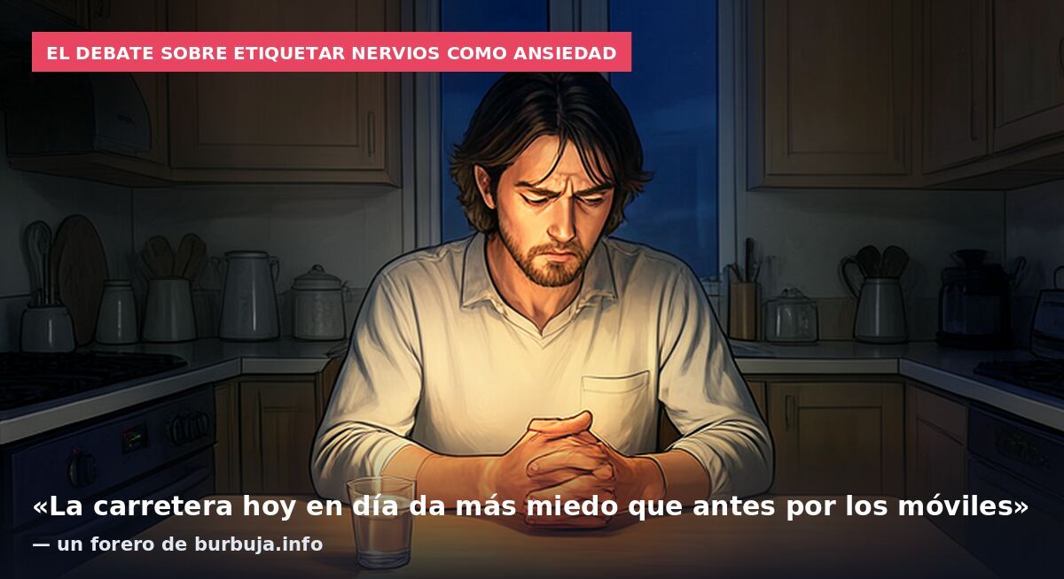 El debate sobre etiquetar nervios como ansiedad: «La carretera hoy en día da más miedo que antes por los móviles» — un forero de burbuja.info