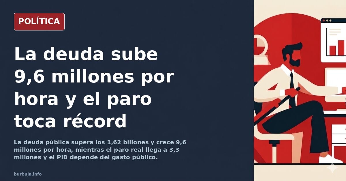 Spaniens Schulden bei 1,62 Billionen, Rekordarbeitslosigkeit