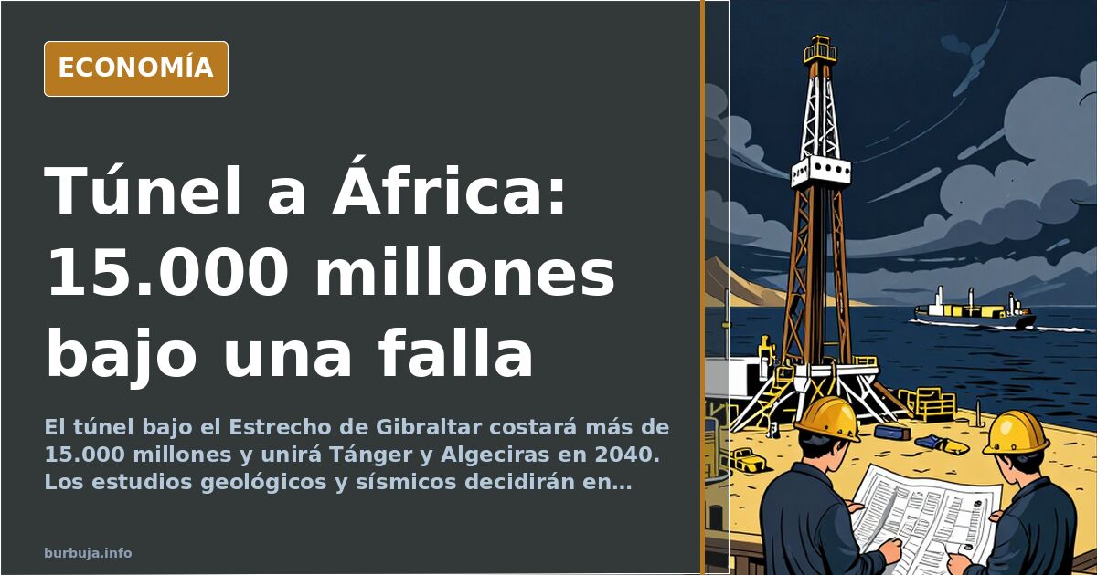 El túnel de Gibraltar: 15.000 millones y una falla tectónica