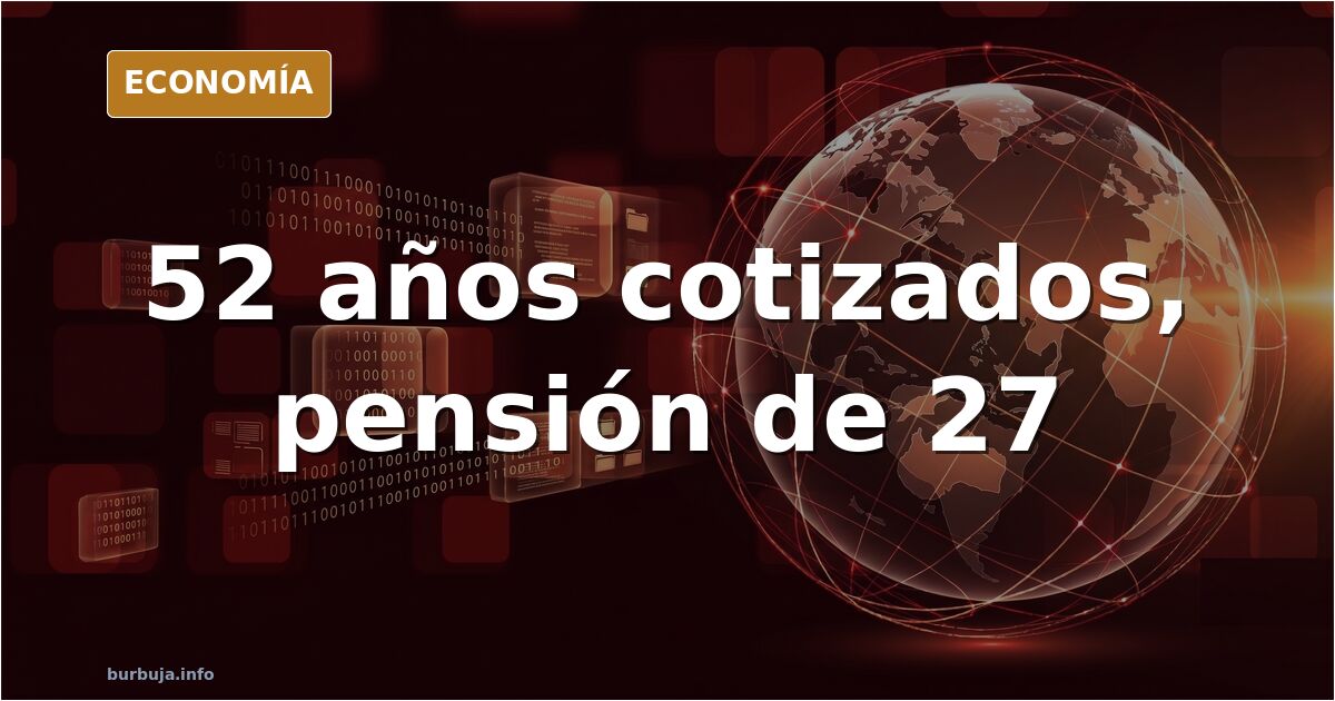 Gráfico de la escala de porcentajes de pensión según años cotizados, del 50% a los 15 años al 100% a los 35