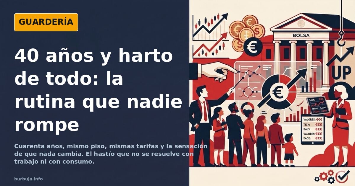 Aburrimiento crónico a los 40: la rutina como condena