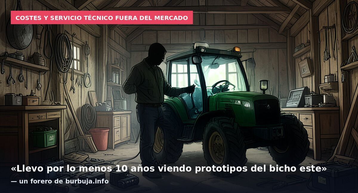 Costes y servicio técnico fuera del mercado: «Llevo por lo menos 10 años viendo prototipos del bicho este» — un forero de burbuja.info