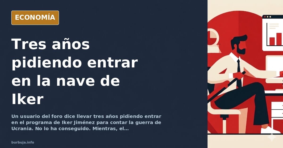 Ilustración editorial de una puerta de plató entreabierta con una silueta esperando y un micrófono apagado sobre fondo azul m