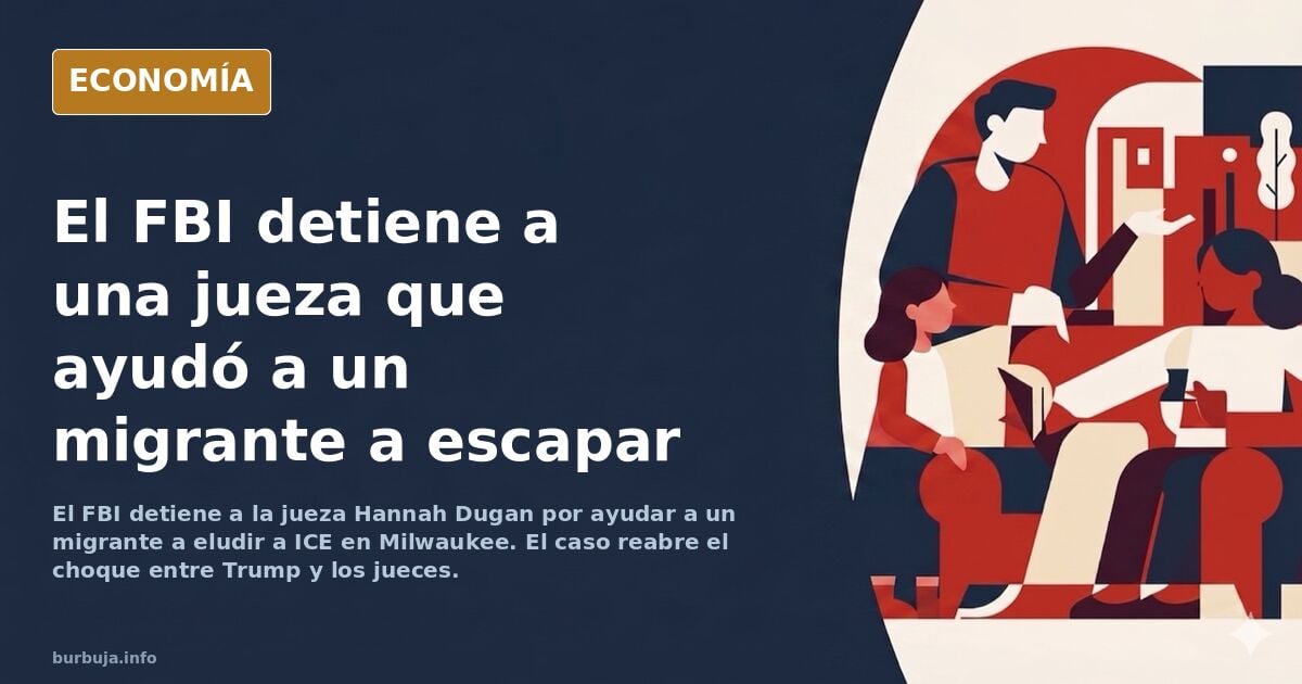 El FBI detiene a una jueza de Milwaukee por ayudar a un migrante a eludir a ICE