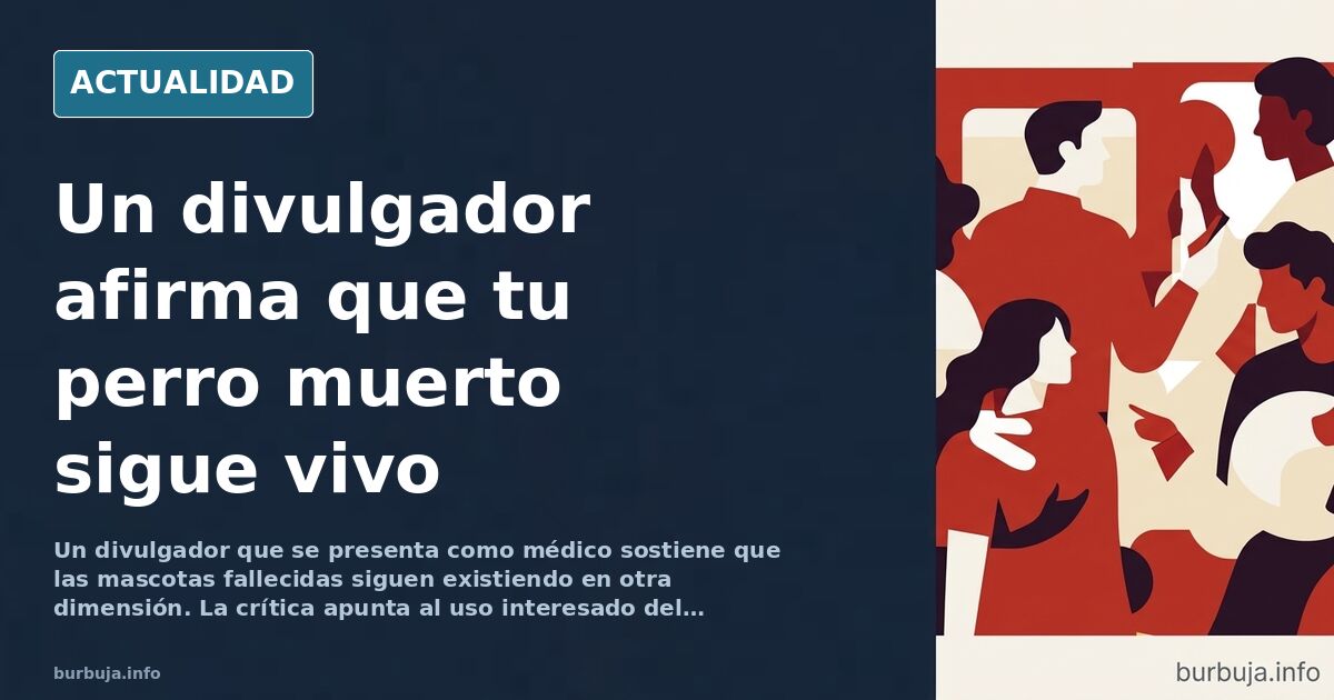Ilustración editorial de una persona paseando a un perro junto a un parque urbano con bancos y árboles bajo luz natural