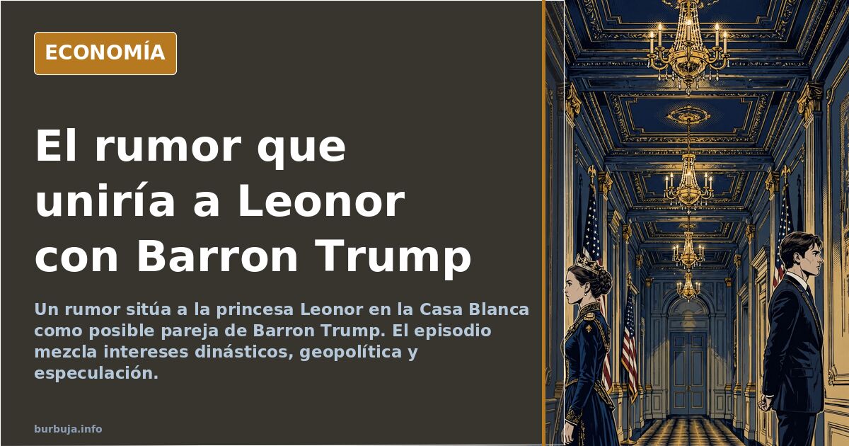 Leonor y Barron Trump: el rumor dinástico que agita dos imperios