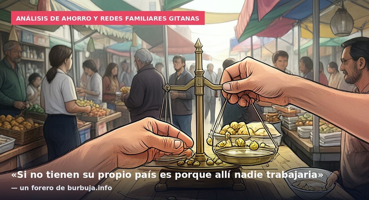 Análisis de ahorro y redes familiares gitanas: «Si no tienen su propio país es porque allí nadie trabajaria» — un forero de burbuja.info