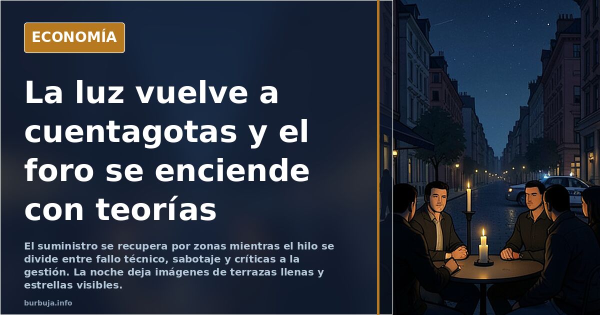 Apagón masivo españa